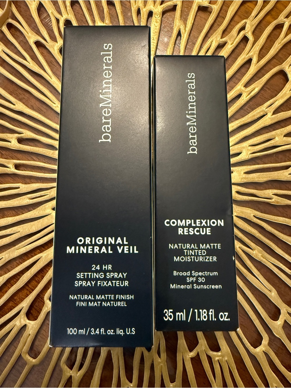 bareMinerals Mineral Veil + Complexion Rescue Tinted Moisturizer Dune 7.5 Bundle
